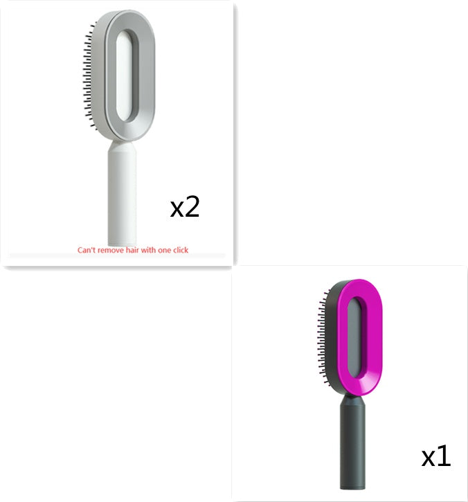 Berovie Self Cleaning Hair Brush For Women