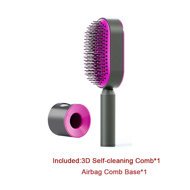 Berovie Self Cleaning Hair Brush For Women