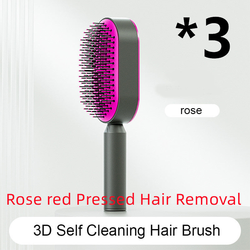 Berovie Self Cleaning Hair Brush For Women