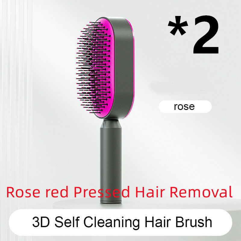 Berovie Self Cleaning Hair Brush For Women