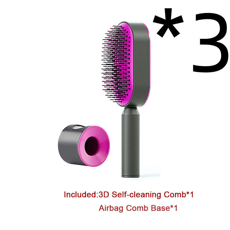 Berovie Self Cleaning Hair Brush For Women