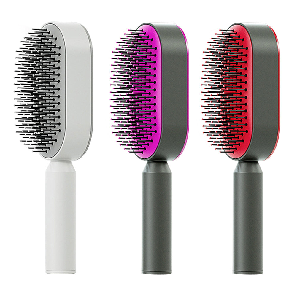 Berovie Self Cleaning Hair Brush For Women