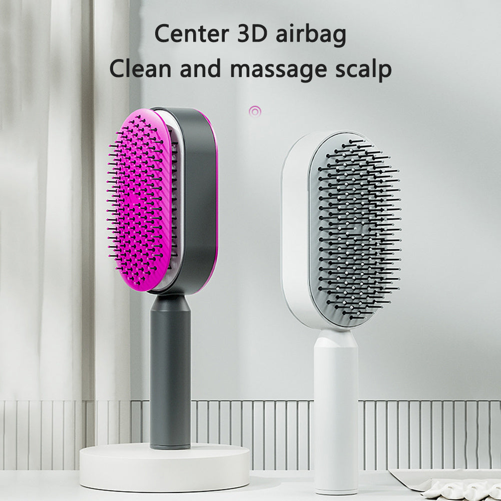 Berovie Self Cleaning Hair Brush For Women