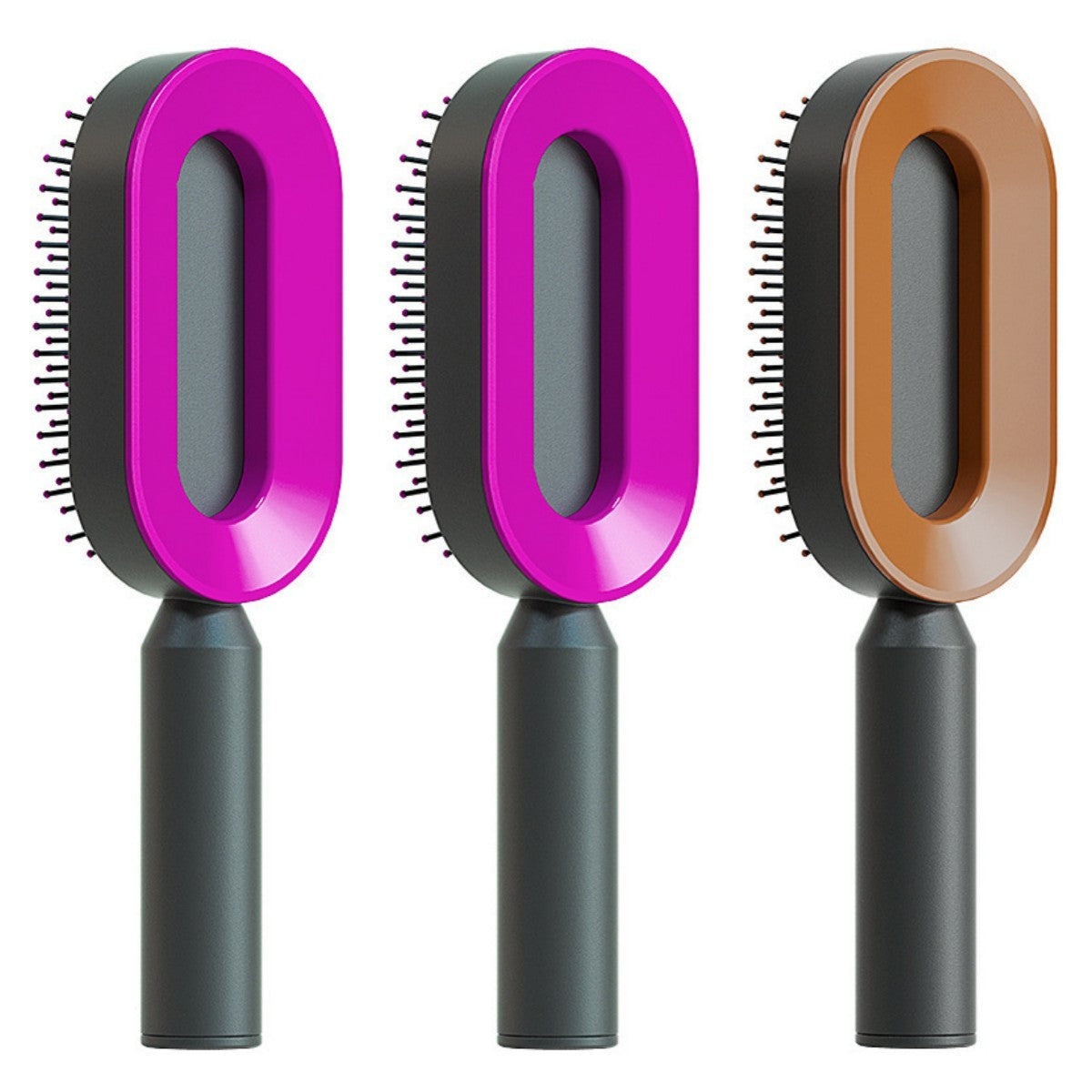 Berovie Self Cleaning Hair Brush For Women