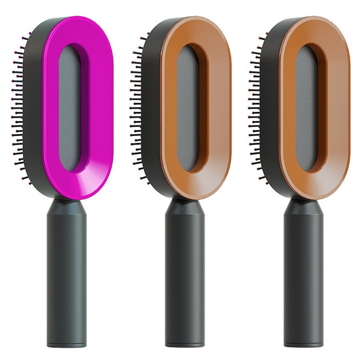 Berovie Self Cleaning Hair Brush For Women