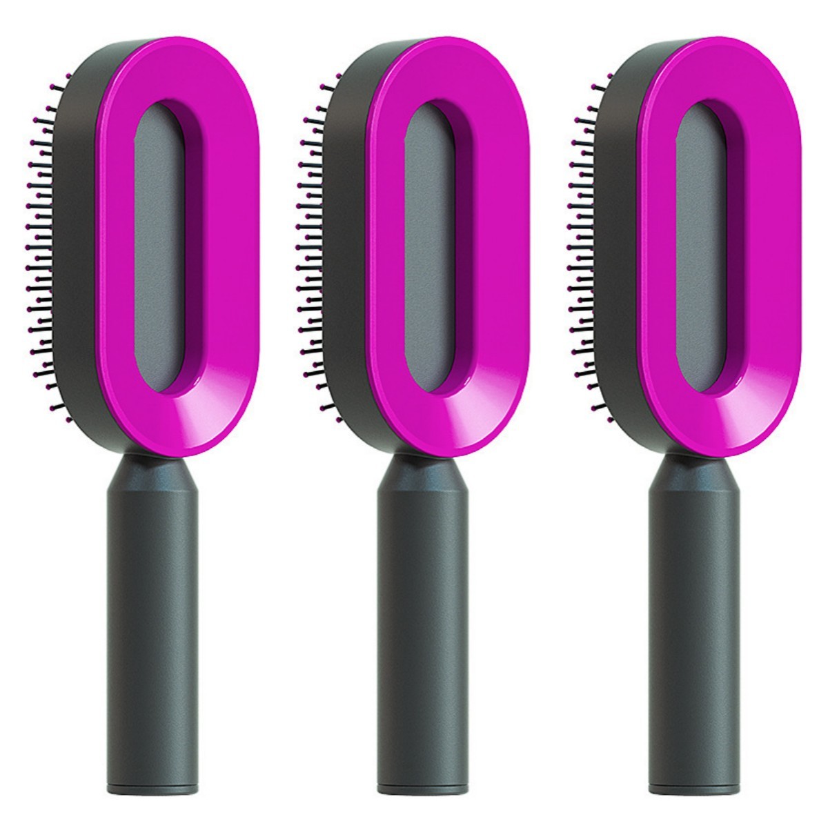 Berovie Self Cleaning Hair Brush For Women