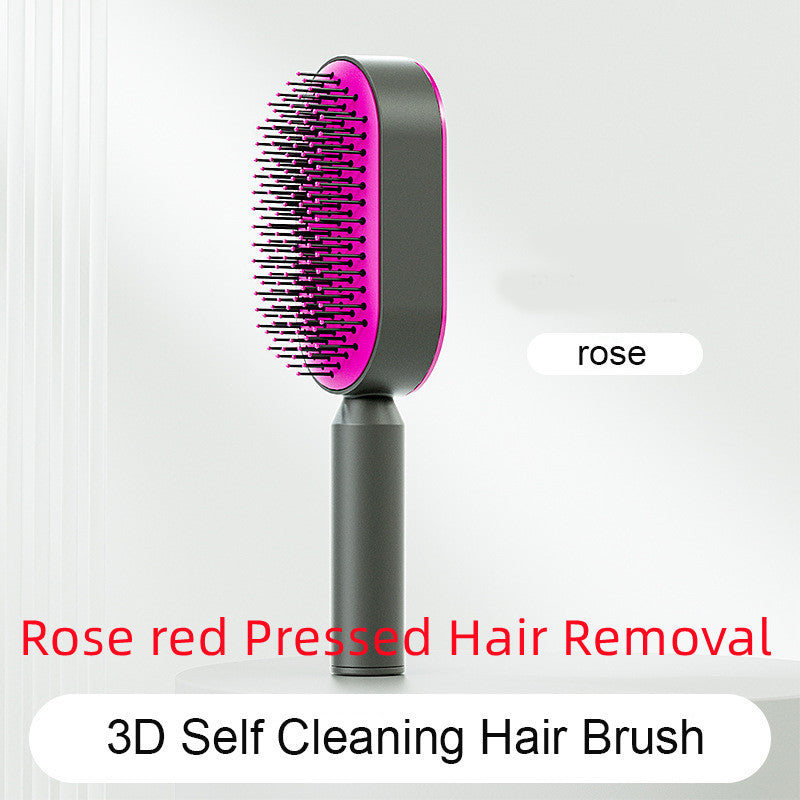 Berovie Self Cleaning Hair Brush For Women